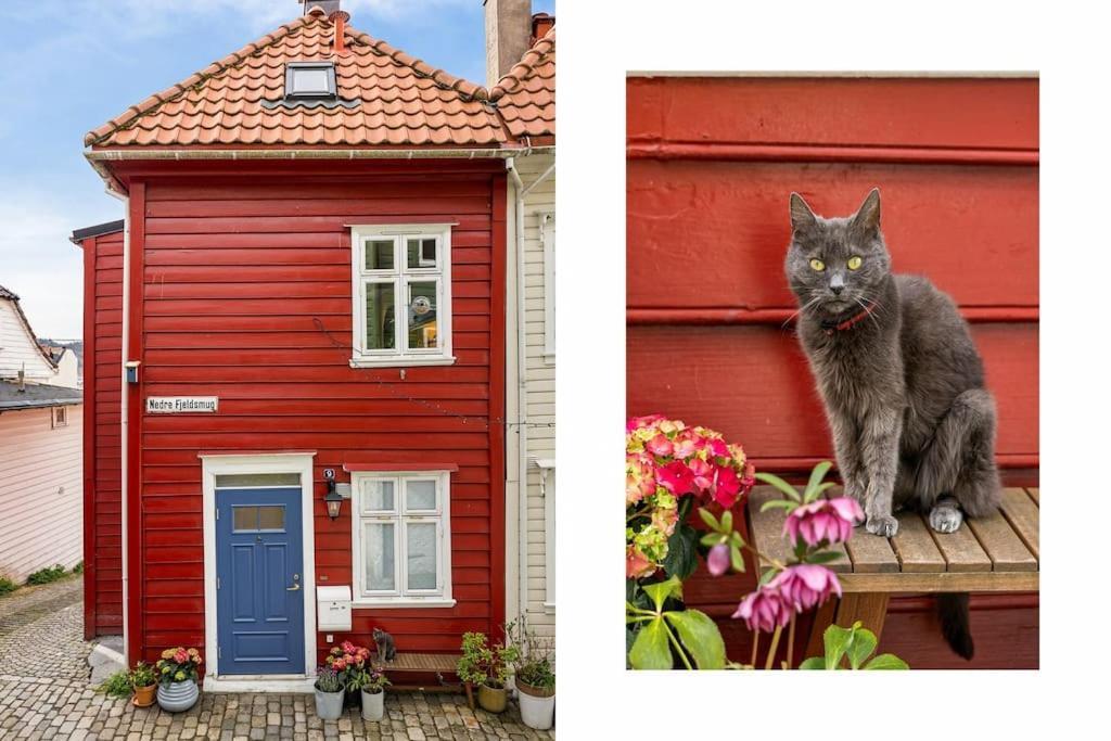 Det Lille Rode Huset Ved Floibanen Villa Bergen Exterior foto